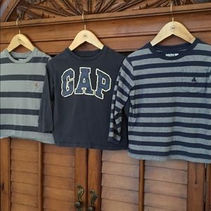 Three boy’s GAP long sleeve shirts -4T